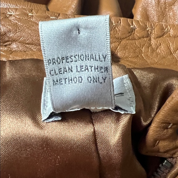 Chico's Tan Leather Jacket - Picture 8 of 8